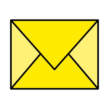 Simge Doldurulmuş Posta Vektör Satırı