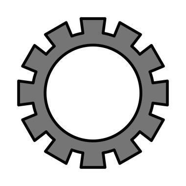 Simge Doldurulmuş Gear Vektör Satırı