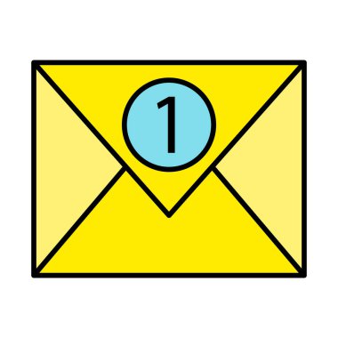 Simge Doldurulmuş Yeni İleti Vektör Satırı