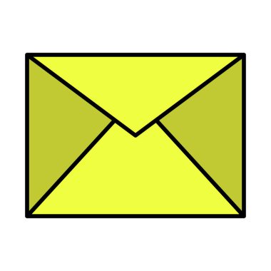 Simge Doldurulmuş Zarf Vektör Satırı