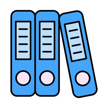 Simge Doldurulmuş Bağlayıcı Vektör Satırı