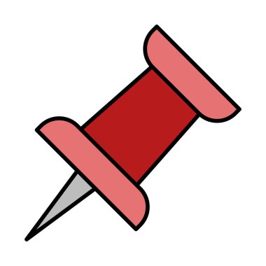 Simge Doldurulmuş Pin Vektör Satırı