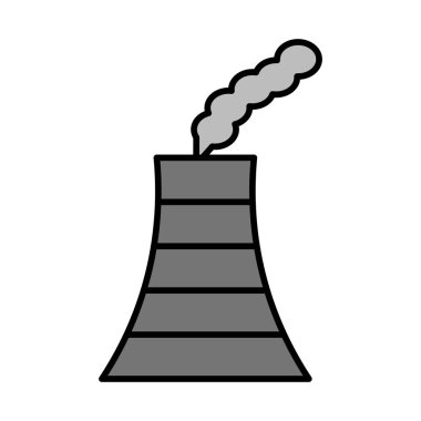 Simge Doldurulmuş Duman Yığını Vektör Satırı