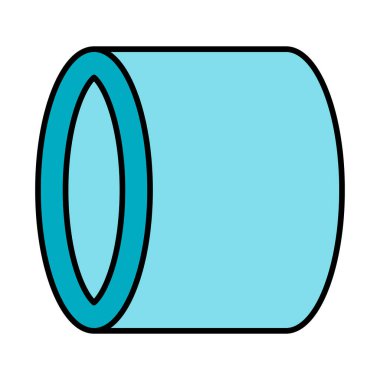 Metal Bobin Vektör Satırı Simge Dolduruldu