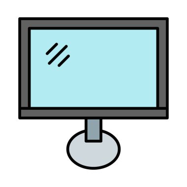 Simge Doldurulmuş Ekran Vektör Satırı