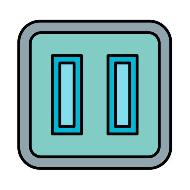 Simge Doldurulmuş Vektör Satırını Duraklat