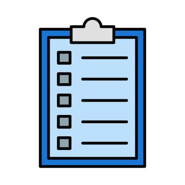 Gündem Vektör Satırı Simge Dolduruldu