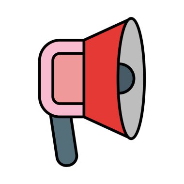 Sözcü Vektör Satırı Simge Dolduruldu