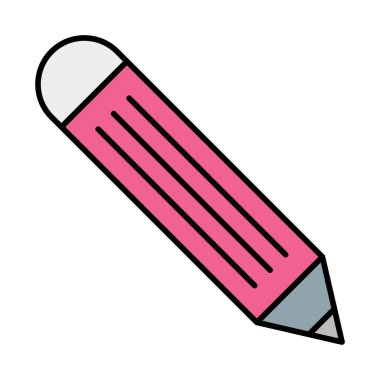 Simge Doldurulmuş Kalem Vektör Satırı