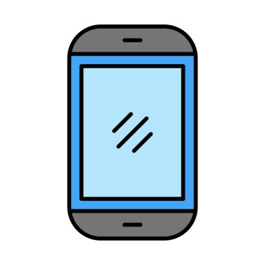 Simge Doldurulmuş Mobil Vektör Satırı