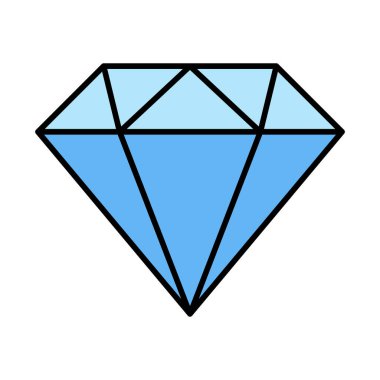 Simge Doldurulmuş Elmas Vektör Satırı