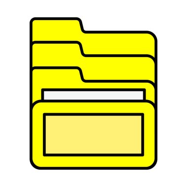 Simge Doldurulmuş Arşiv Vektör Satırı