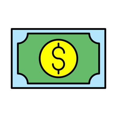 Para Vektörü Satırı Doldurulmuş Simge