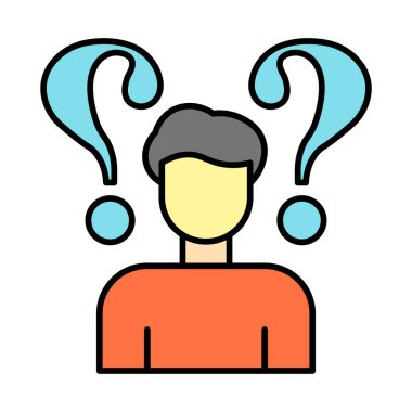 Simge Doldurulmuş Karışık Vektör Satırı