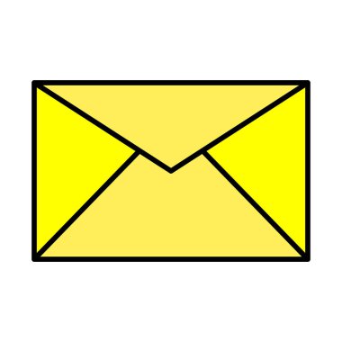 Simge Doldurulmuş E- posta Vektör Satırı