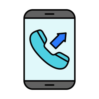 Giden Vektör Satırı Simge Dolduruldu