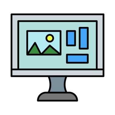 İçerik Satırı Doldurulmuş Simge Tasarımı