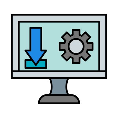 İniş Sayfa Satırı Simge Tasarımı