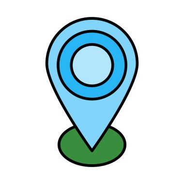 Gps Satırı Doldurulmuş Simge Tasarımı