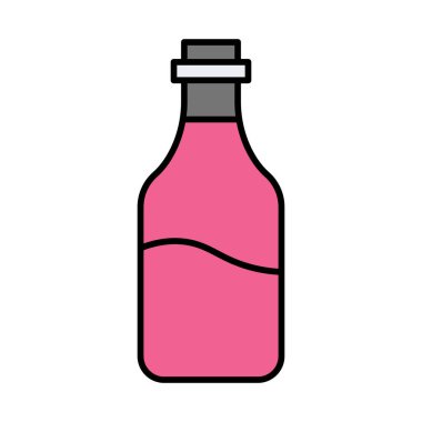 Şarap Çizgisi Simge Tasarımı