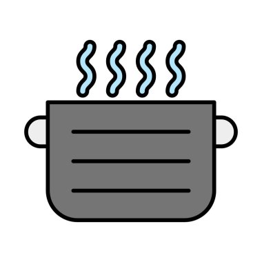 Yemek Satırı Doldurulmuş Simge Tasarımı