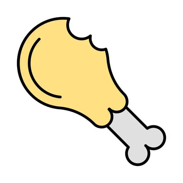 Tavuk Bacağı Satırı Simge Tasarımı