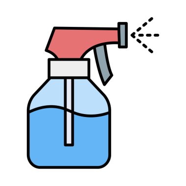 Spray Line Filled icon Design clipart