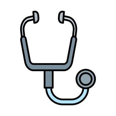 Stetoskop Satırı Doldurulmuş simge Tasarımı