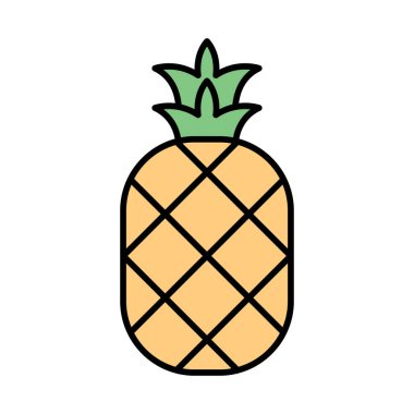 Ananas Satırı Simge Tasarımı