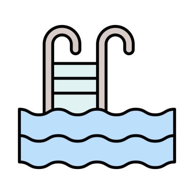 Yüzme Havuzu Hattı Simge Tasarımı Dolduruldu