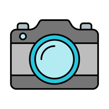 Kamera Satırı Doldurulmuş Simge Tasarımı