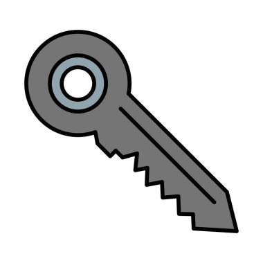 Kapı Anahtarı Doldurulmuş Simge Tasarımı