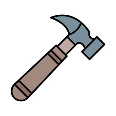 Çekiç Satırı Doldurulmuş simge Tasarımı