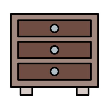 Dresser Satırı Doldurulmuş simge Tasarımı