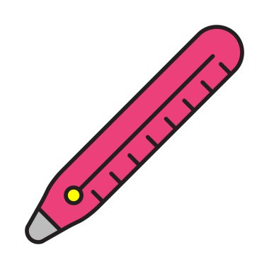 Termometre Satırı Doldurulmuş simge Tasarımı