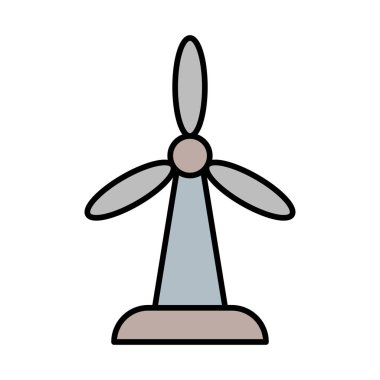 Windmill Satırı Simge Tasarımı Dolduruldu