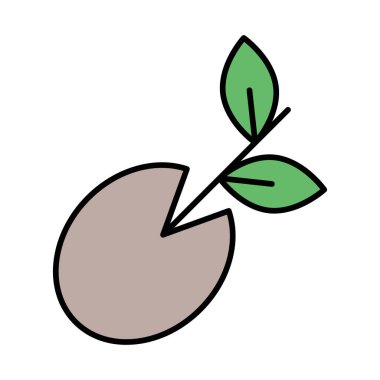 Tohum Satırı Doldurulmuş simge Tasarımı