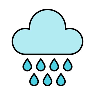 Yağmur Satırı Doldurulmuş simge Tasarımı