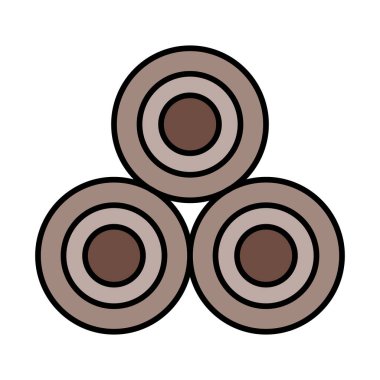 Saman Satırı Doldurulmuş simge Tasarımı