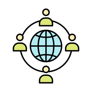 Simge Tasarımı Doldurulmuş Dış Kaynak Satırı