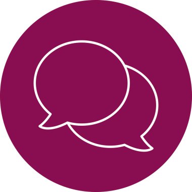 Konuşma baloncukları vektör simgesi tasarımı