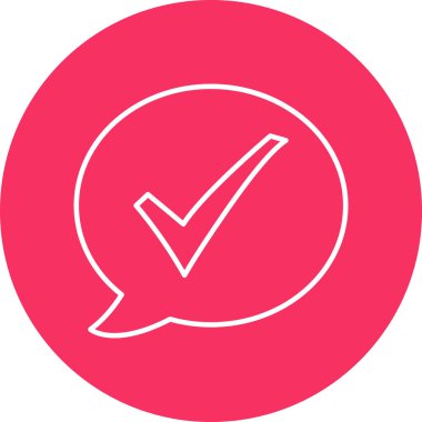 mark vektör simgesi tasarımını kontrol et