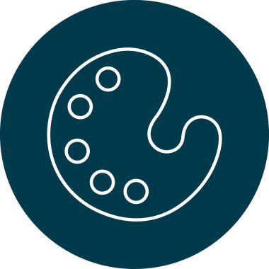 Renk paleti Vektör Simgesi Tasarımı