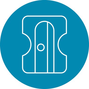 Kalem Keskinleştirici Vektör Simgesi Tasarımı