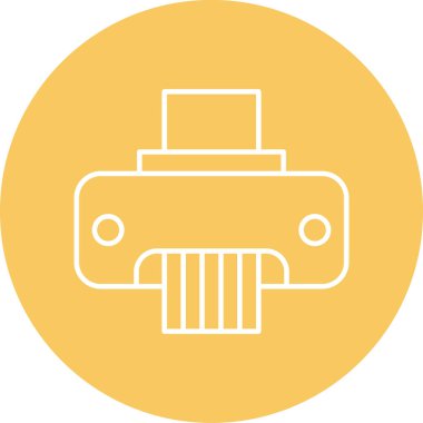 Kağıt Öğütücü Vektör Simgesi Tasarımı