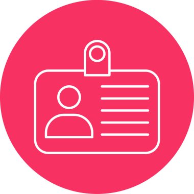 Id Card Vector Icon Design