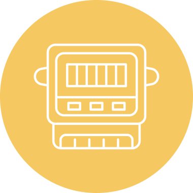 Electric Meter Vector Icon Design