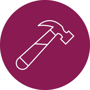 Vektör simgesi tasarım çekiç