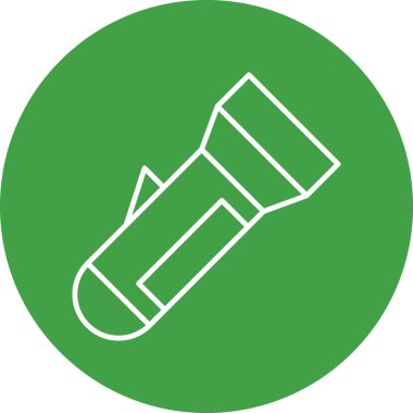 Flashlight Vector Icon Design