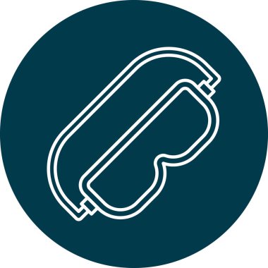 Safety Glasses Vector Icon Design